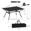 Camp Furniture Outdoor Camping Foldable Table Ultralight Aluminium Alloy Egg Roll Portable Folding Picnic Barbecue Desk