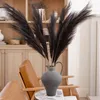 Fleurs décoratives 39 ''grande herbe des Pampas artificielles fausses plumes plantes pour fête de mariage maison Boho décor Faux roseau soie