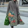Nieuwste collectie: damestrenchcoat met bedrukte wol voor herfst 2023