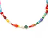 Necklace Earrings Set ZMZY Boho Candy Color Enamel Beads For Woman Bracelets Sets Mixed Acrylic Glass Stone Wholesale