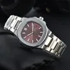 2023 Womens Watch 33mm Master Quartz Wristwatch Sapphire Classic Fashion Stains Stains Steel Plant Watch Band Luxe Wristwatch PH001