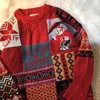 Kadın Sweaters Noel Harbor Rüzgar Retro Bear Sweater Y2K Sokak Kalınlığı Tembel Gevşek Sonbahar ve Kış Aşıkları Yün Kıyafet Tide