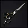 Hår sax Professional Japan 440C Steel 6 tums BL Huvudklippning Frisyr tunnare Barber Cut Shears Frisörande Drop Delivery Produ DHC1J