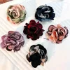 Gargantilha grande rosa flor design clavícula corrente colar para mulheres do vintage romântico kpop jantar festa jóias acessórios de casamento