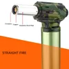 1600° Melting Point Outdoor Windproof Butane No Gas Lighter Turbo Torch Blue Flame Jet Metal Loop Use BBQ Cooking Jewelry Pointer