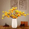 Decoratieve Bloemen Kunstmatige 10 Hoofden Nep Zijde Magnolia Bloem Lange Steel Inwijdingsfeest Tuintafel Bruiloft Diy Party Bruidsboeket Decor