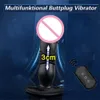 Sex Toy Massager Automatic Telescopic Ass Plug Tool Prostatic Anus Sexy Men's Interiors Ring for Mens Women Vibrator Ring Suck