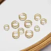 Очаровательные серьги-кольца из нержавеющей стали золотого цвета для женщин, маленькие простые круглые серьги-кольца, аксессуары в стиле стимпанк 231202