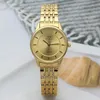 Relógios de pulso casal relógio para homens mulheres relógios de quartzo completo corpo de ouro senhoras reloj luxo relógio de ouro masculino homem de negócios elegante relógio de pulso