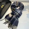 Scarves High Quality 100% Wool Scarf Men Winter Autumn Pure Wool Fashion Classic Warm Thick British Versatile Muffler Male Shawl Women 231204