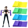 Yoga Stripes Resistance Bands Set TPE Elastic Band 4 Levels Exercise Workout Recovery Fitness Pilates Rehab Strength Training 231104