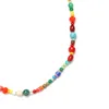 Necklace Earrings Set ZMZY Boho Candy Color Enamel Beads For Woman Bracelets Sets Mixed Acrylic Glass Stone Wholesale