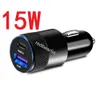 Fast Quick Charging Alloy 38W 15W Dual Ports PD USB C Car Charger Auto Power Adapters For Iphone 11 12 13 14 15 Samsung S23 S24 Huawei LG Xiaomi Android B1