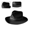 Berets plana chapéu adulto traje fedora boné festa adereços headwear unisex panamá