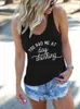 Women's Tanks Seeyoushy Had Me At Day Drinking Print Tank Tops Women Summer Casual Funny Hurdle Vest Loose 90's Ladies Tee Shirt Ropa Mujer