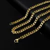 Pendant Necklaces 3MM5MM7MM Cuban Link Chain Stainless Steel Necklace Waterproof 18 K Gold Plated Punk Men Women Jewelry DIY Accessories USENSET 231204