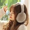 Ear Muffs 1PC Solid Color Soft Plush Warmer Winter Warm Earmuffs Fashion Cover Outdoor Cold Protection EarMuffs Folding Earflap 231204