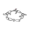 925 Sterling Zilveren Stropdas Verweven ketting Armbanden SET met doos voor Pand Charms Armband Vrouwen Bruiloft Sieraden W228236N