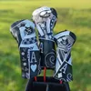 Andere golfproducten Speelkaart Wood Cover Driver Fairway Hybrid Putter Iron Waterproof Protector Set Zacht Duurzame headCovers 231204