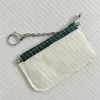 Y62650 Ikonisk Fashion Canvas Coin Purse Car Key Pouch Kreditkort Holder Case Bag Charm Pochette Cle Mini Organizer Wallet Accesso198R