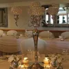 Support de fleurs en métal doré de haute qualité, pour mariage et événements, fournitures de centre de Table, décoration suspendue, lustre de scène sans lumière, disposition du lieu de mariage 78