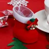 Christmas Decorations Tree Decoration Ornaments Red Flocking Boots For Party Festive & Supplies