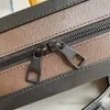 9a Mens Crossbody Bags Yumuşak Zincir Bagaj Omuz Çantası Bagaj Siyah Eşleme Çanta Turuncu Aksesuarlar Tuval Cowhide Lüks Tasarımcı Deri 44478 L178