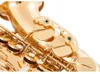 Логотип Custome Eb Tune Саксофон с латунным покрытием Деревянный духовой инструмент Высокое качество на складе с аксессуарами Бесплатная доставка