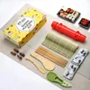 Sushi Tools Maker Set Machine Mold Bazooka Roller Kit Vegetable Meat Rolling bamboo mat DIY Kitchen Gadgets Accessories y231204