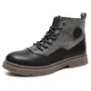 Boots Fashion Casual Outdoor Waterproof High-top Men Ankle Retro Tooling Anti Slippery Bare Shoes