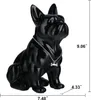 Decoratieve objecten beeldjes Scandinavische Franse Bulldog Hond Standbeeld Woondecoratie Accessoires Ambachtelijke Hars Dierenornament Beeldje Woonkamer Sculptuur 231204