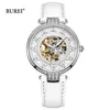 Montres femme BUREI marque femmes mode or montres automatiques dames de luxe étanche saphir creux mécanique montre-bracelet Relogio Feminino 231204