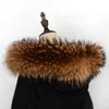 Szaliki zima 100% naturalny obrońca szopa z futrem i damski szorst sześciowy płaszcz mody SWEAT SAWER SALLF DUŻY DECLINE SARLF J231204