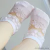 Çocuk Çorap Bebek Kız Çocuk Çorapları Yaz Dantel Fırfır Prenses Çocuk Ayak Bileği Kısa Nefes Alabası Pamuk Toddler Dans İnce Sock R231204