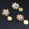 Brooches Diicai Elegant Gold Plated Brooch Turkey Coin Pendant Arabian Bridal Wedding Gift Lapel Pins Luxury Woman