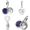 Pierres précieuses en vrac en argent sterling 925 série Galaxy astronaute biscuits de Noël breloque à perles bracelet original bijoux à bricoler soi-même pour femme