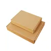 Presentförpackning 10pack Kraft Paper Presentlådor Korrugerad mailer för småföretagskartong Julbröllopsfestlåda