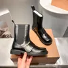 Diseñadores Bota Mujer Martin Botas Combate Vaquero Bota Botines De Cuero Negro Plataforma De Invierno Botas Medias Zapatos De Estilo Clásico Invierno Otoño Botas De Nieve Letra De Metal