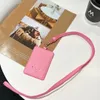 Beautiful Silicone Work ID Credit Bus Card Slot Holder Cases Luxury Brand P Designer Crossbody Hi Quality Mini Wallet Bus Bank Work Card Holder Purse with Logo Box