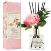 Diffuseur de roseaux – Diffuseur parfumé de jardin anglais avec 8 bâtons, diffuseur de parfum de maison pour décoration d'étagère de salle de bain