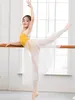 Сценическая одежда, балетные трико для девочек с маленькими летящими рукавами, детская танцевальная одежда, женская яркая цветовая одежда для гимнастики