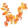 Party Decoration 2/3/6M Artificial Leaves LED Light String Fall Decor Fairy Garland Autumn Thanksgiving Home Indoor Outdoor