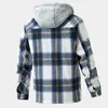 Men's Down Mens Autumn And Winter Fashion Casual Fleece Hooded Warm Thick Jacket Overcoat Windproof Hip Hop