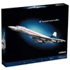 Modelo Diecast 10318 Airbus Concorde Building Kit World First Supersonic Airliner Space Shuttle Modelo Brinquedo Educacional para Crianças 231204