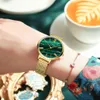 女性用時計は女性のためのカレン時計豪華なシンプルなクォーツステンレス鋼の時計クラシックエレガントな女性リストのチャーム腕時計231204