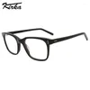 Solglasögonramar Kirka Unisex Eyewear Acetate Rectangle Single Stripes Colors Frame Optical Recept Glasögon för Malefemale WD1451P