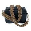 Tas deel riem handgemaakte kristal gevlochten portemonnee handtas Crossbody gitaar camera schoudertasje Strass For221F