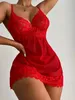 Sexy Set Vrouwen Lingerie Porno Nachtkleding Voor Sex Babydoll Ondergoed Transparant Kanten Jurk Nachthemd Kleding 231204