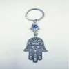 Gioielli di moda Ali d'angelo Malocchio Hamsa Fatima Fascino a mano Portachiavi fai da te Tono argento Portachiavi Portachiavi Gioielli con ciondolo moda 226L