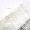 Hediye Sarışı Parti Malzemeleri 12 PCS Organza Çizme Torbası Beyaz Dantel Çanta Takı Makyaj Hediyeleri Çantalar Şeker Paketlemeleri Noel